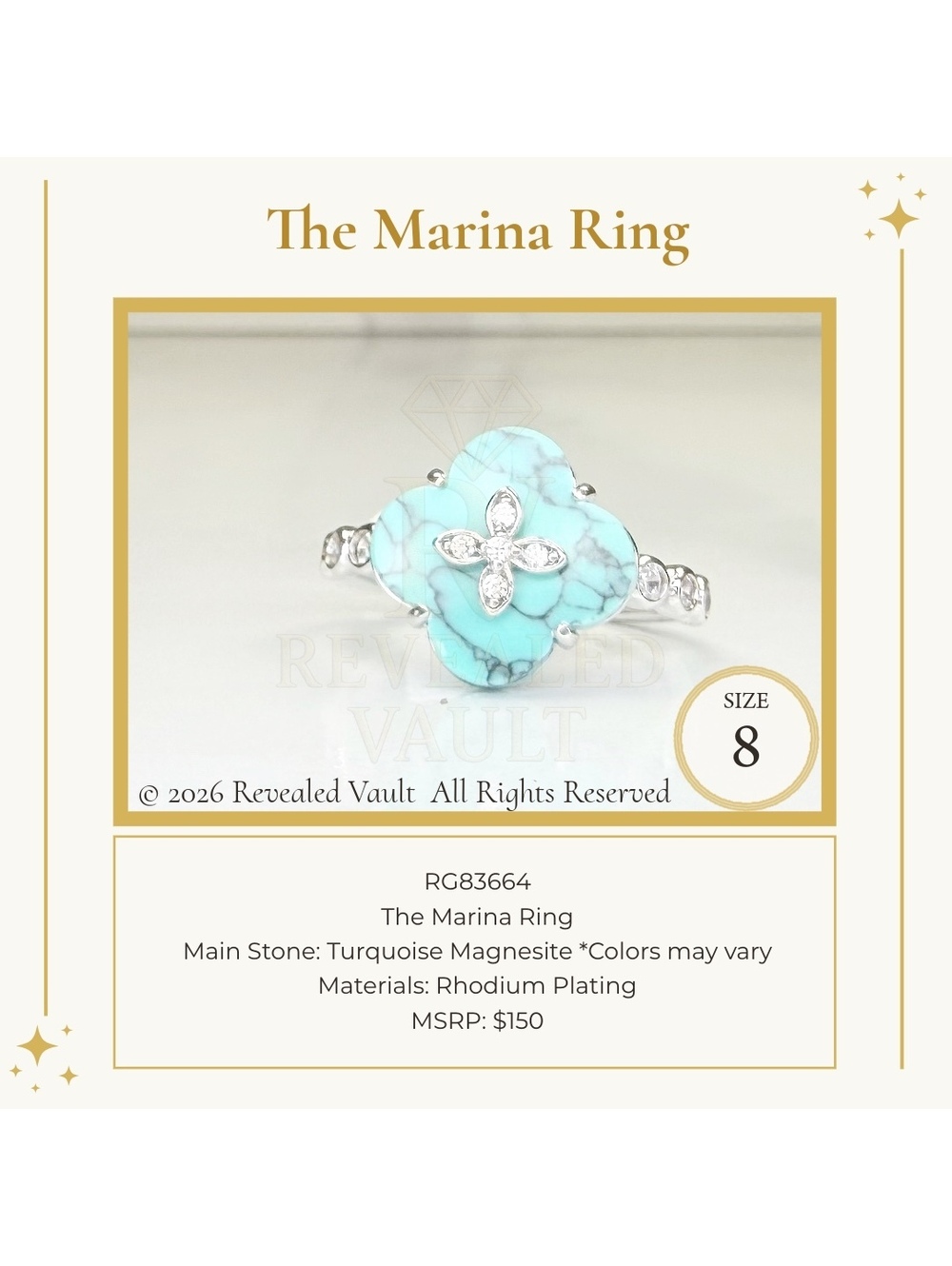 The Marina Ring - Size 8 - OG